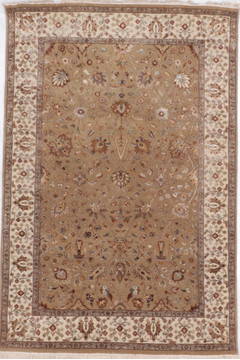 Jaipur Brown Hand Knotted 4'1" X 6'1"  Area Rug 905-112508