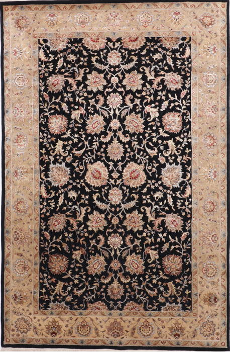 Jaipur Black Hand Knotted 61 X 93 Area Rug 905-112511 Image 0