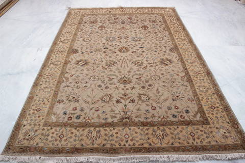 Jaipur Brown Hand Knotted 61 X 90 Area Rug 905-112512 Image 2