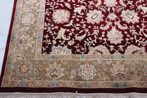 Jaipur Red Hand Knotted 61 X 90  Area Rug 905-112513 Image 1