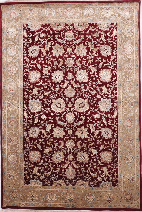 Jaipur Red Hand Knotted 61 X 90  Area Rug 905-112513 Image 0