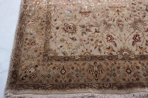 Jaipur Brown Hand Knotted 62 X 90 Area Rug 905-112515 Image 1