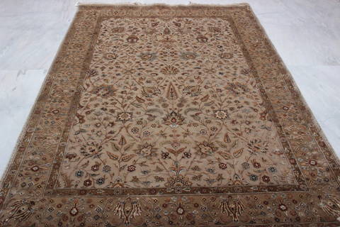 Jaipur Brown Hand Knotted 62 X 90 Area Rug 905-112515 Image 2