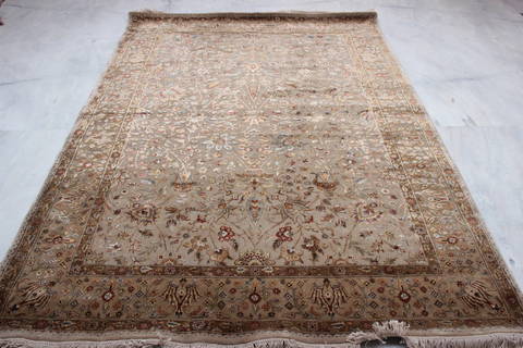 Jaipur Brown Hand Knotted 62 X 90 Area Rug 905-112515 Image 3