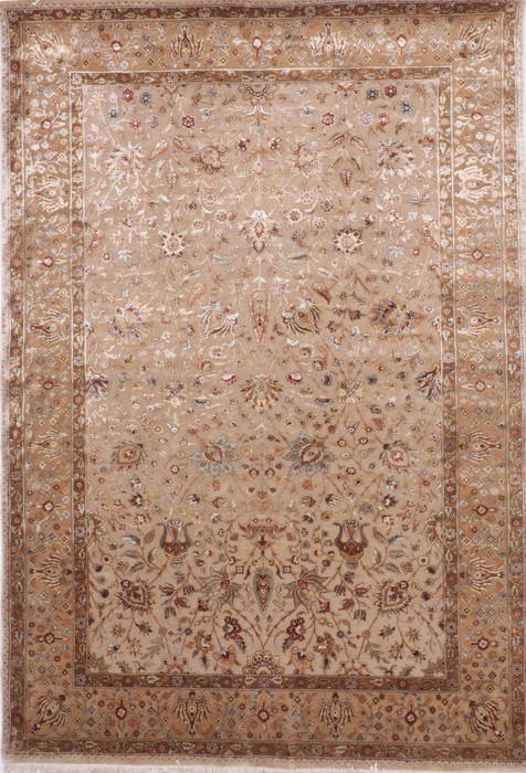 Jaipur Brown Hand Knotted 62 X 90 Area Rug 905-112515 Image 0