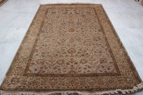 Jaipur Brown Hand Knotted 61 X 93 Area Rug 905-112516 Image 2