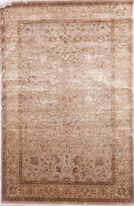 Jaipur Brown Hand Knotted 61 X 93 Area Rug 905-112516 Image 0