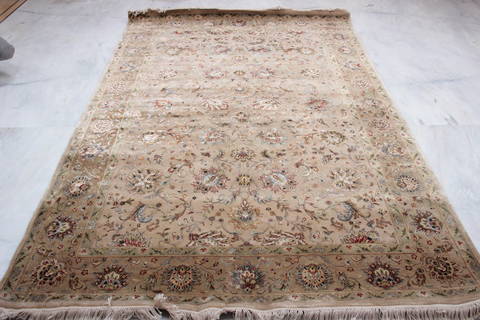 Jaipur Beige Hand Knotted 61 X 92 Area Rug 905-112517 Image 4