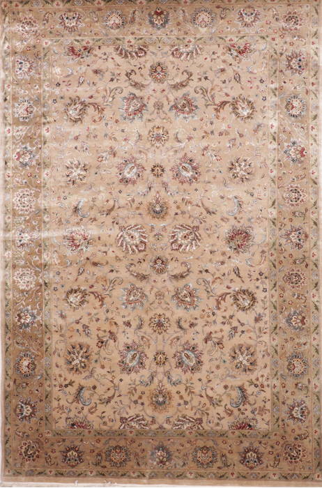 Jaipur Beige Hand Knotted 61 X 92 Area Rug 905-112517 Image 0