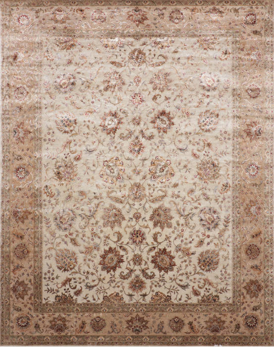 Jaipur White Hand Knotted 711 X 102 Area Rug 905-112518 Image 0