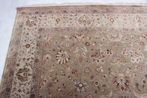 Jaipur Brown Hand Knotted 82 X 102 Area Rug 905-112519 Image 4