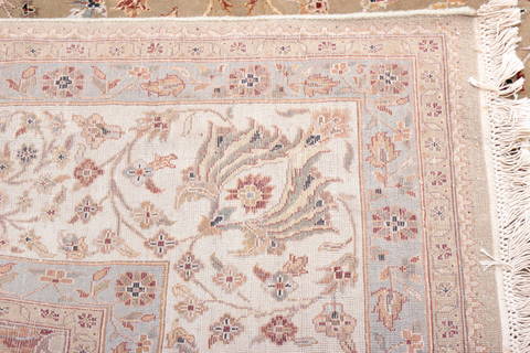 Jaipur Brown Hand Knotted 82 X 102 Area Rug 905-112519 Image 7