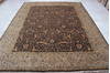Jaipur Brown Hand Knotted 81 X 101  Area Rug 905-112520 Thumb 7