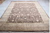 Jaipur Brown Hand Knotted 81 X 101  Area Rug 905-112520 Thumb 9