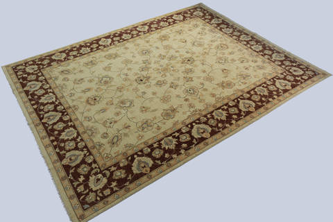 Chobi Beige Hand Knotted 810 X 119 Area Rug 700-112524 Image 1