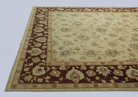 Chobi Beige Hand Knotted 810 X 119 Area Rug 700-112524 Image 3