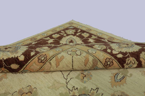 Chobi Beige Hand Knotted 810 X 119 Area Rug 700-112524 Image 6