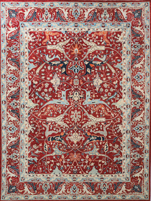 Chobi Red Hand Knotted 810 X 122 Area Rug 700-112526 Image 0