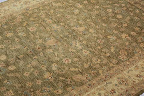 Chobi Green Hand Knotted 811 X 120 Area Rug 700-112530 Image 2