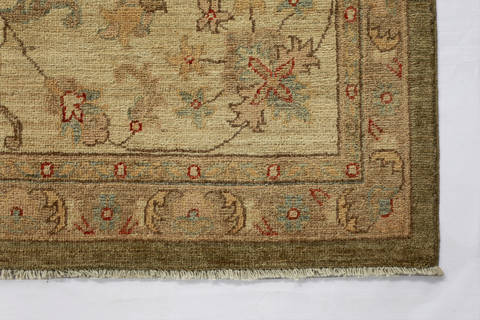 Chobi Green Hand Knotted 811 X 120 Area Rug 700-112530 Image 4