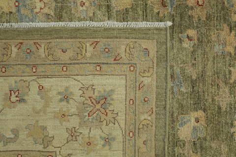 Chobi Green Hand Knotted 811 X 120 Area Rug 700-112530 Image 6