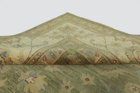 Chobi Green Hand Knotted 811 X 120 Area Rug 700-112530 Image 7