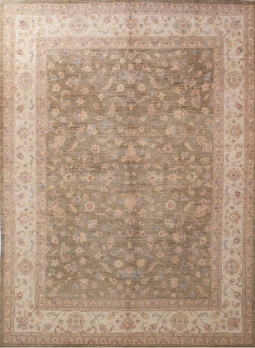 Chobi Green Hand Knotted 811 X 120 Area Rug 700-112530 Image 0