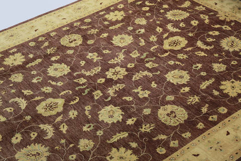 Chobi Brown Hand Knotted 811 X 117 Area Rug 700-112532 Image 2