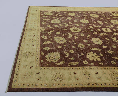 Chobi Brown Hand Knotted 811 X 117 Area Rug 700-112532 Image 4