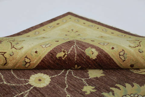 Chobi Brown Hand Knotted 811 X 117 Area Rug 700-112532 Image 5