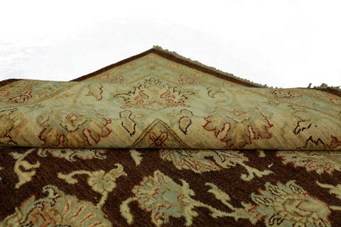 Chobi Brown Hand Knotted 90 X 121 Area Rug 700-112533 Image 6