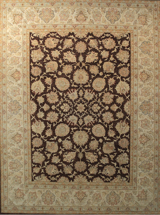 Chobi Brown Hand Knotted 90 X 121 Area Rug 700-112533 Image 0