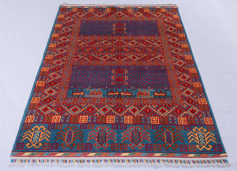Chobi Purple Hand Knotted 40 X 60 Area Rug 700-112538 Image 1