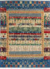Chobi Blue Hand Knotted 51 X 69 Area Rug 700-112543 Thumb 0