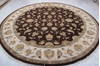Jaipur Brown Round Hand Knotted 101 X 102 Area Rug 905-112547 Thumb 2