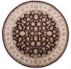 Jaipur Brown Round Hand Knotted 101 X 102  Area Rug 905-112547 Thumb 0