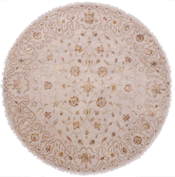 Jaipur Grey Round Hand Knotted 100 X 101 Area Rug 905-112548 Image 0