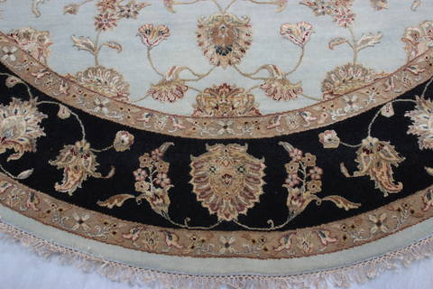 Jaipur Blue Round Hand Knotted 911 X 100 Area Rug 905-112554 Image 1