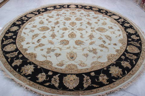 Jaipur Blue Round Hand Knotted 911 X 100 Area Rug 905-112554 Image 2