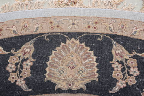 Jaipur Blue Round Hand Knotted 911 X 100 Area Rug 905-112554 Image 3