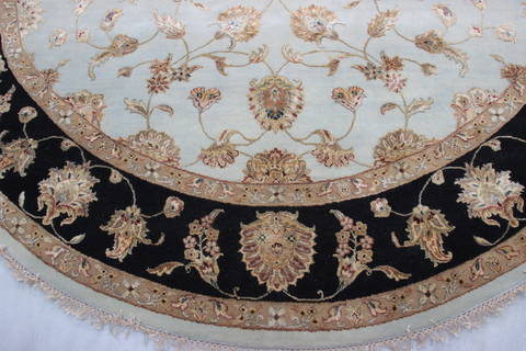 Jaipur Blue Round Hand Knotted 911 X 100 Area Rug 905-112554 Image 4