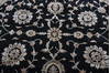 Jaipur Black Round Hand Knotted 100 X 102  Area Rug 905-112555 Thumb 2