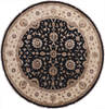 Jaipur Black Round Hand Knotted 100 X 102  Area Rug 905-112555 Thumb 0
