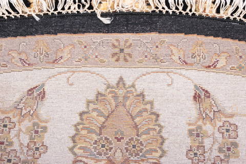 Jaipur Black Round Hand Knotted 91 X 94 Area Rug 905-112556 Image 5