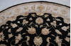 Jaipur Black Round Hand Knotted 91 X 94 Area Rug 905-112556 Thumb 3