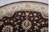 Jaipur Brown Round Hand Knotted 90 X 92 Area Rug 905-112557 Thumb 3