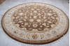 Jaipur Brown Round Hand Knotted 91 X 93  Area Rug 905-112559 Thumb 6