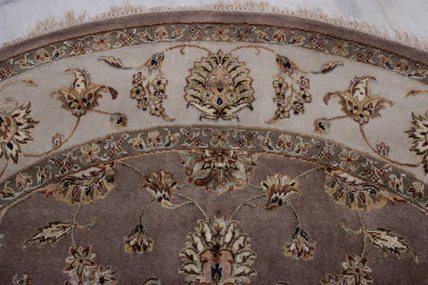 Jaipur Brown Round Hand Knotted 811 X 92 Area Rug 905-112560 Image 3
