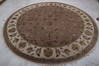Jaipur Brown Round Hand Knotted 811 X 92  Area Rug 905-112560 Thumb 4