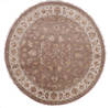 Jaipur Brown Round Hand Knotted 811 X 92 Area Rug 905-112560 Thumb 0